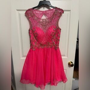 Hot Pink Homecoming Dress